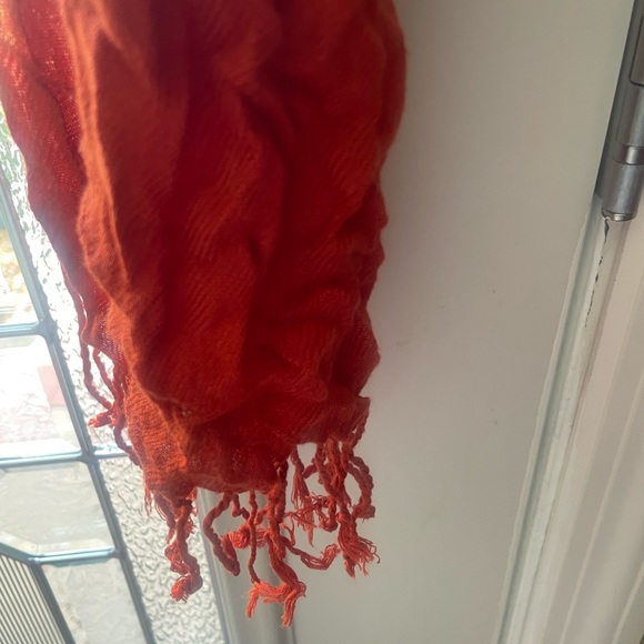 Beautiful Deep Terracotta Clay Color Scarf & Light Wrap!